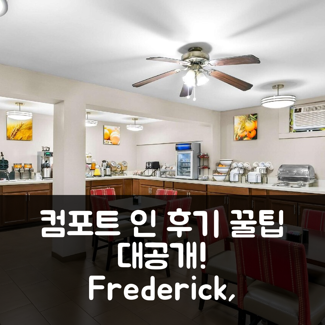 컴포트 인 레드 호스 프레더릭 후기 & 꿀팁! (프레더릭 MD