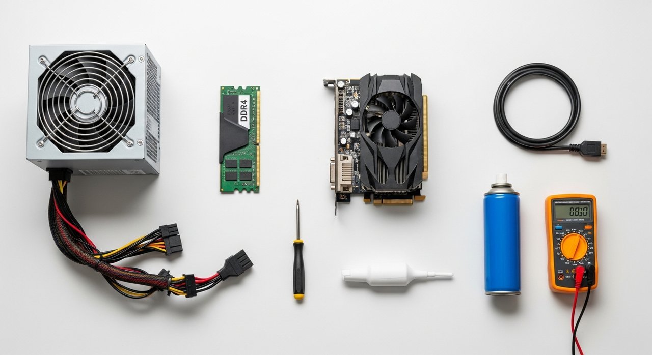 컴퓨터 전원은 켜지는데 화면이 안 나올 때 점검 순서 7가지 해결법