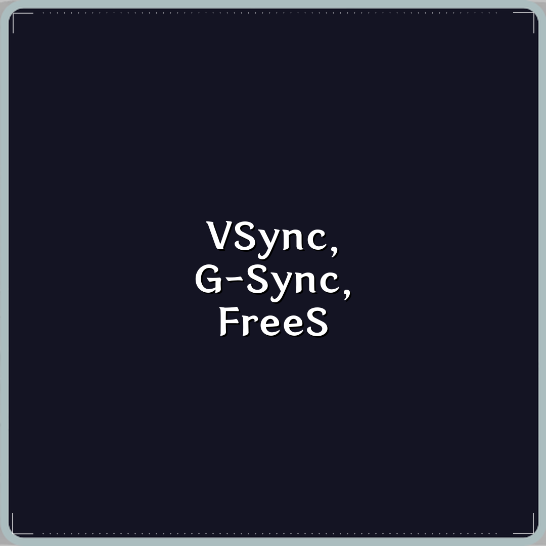 VSync와 G-Sync FreeSync 차이 심층분석 7가지 핵심포인트