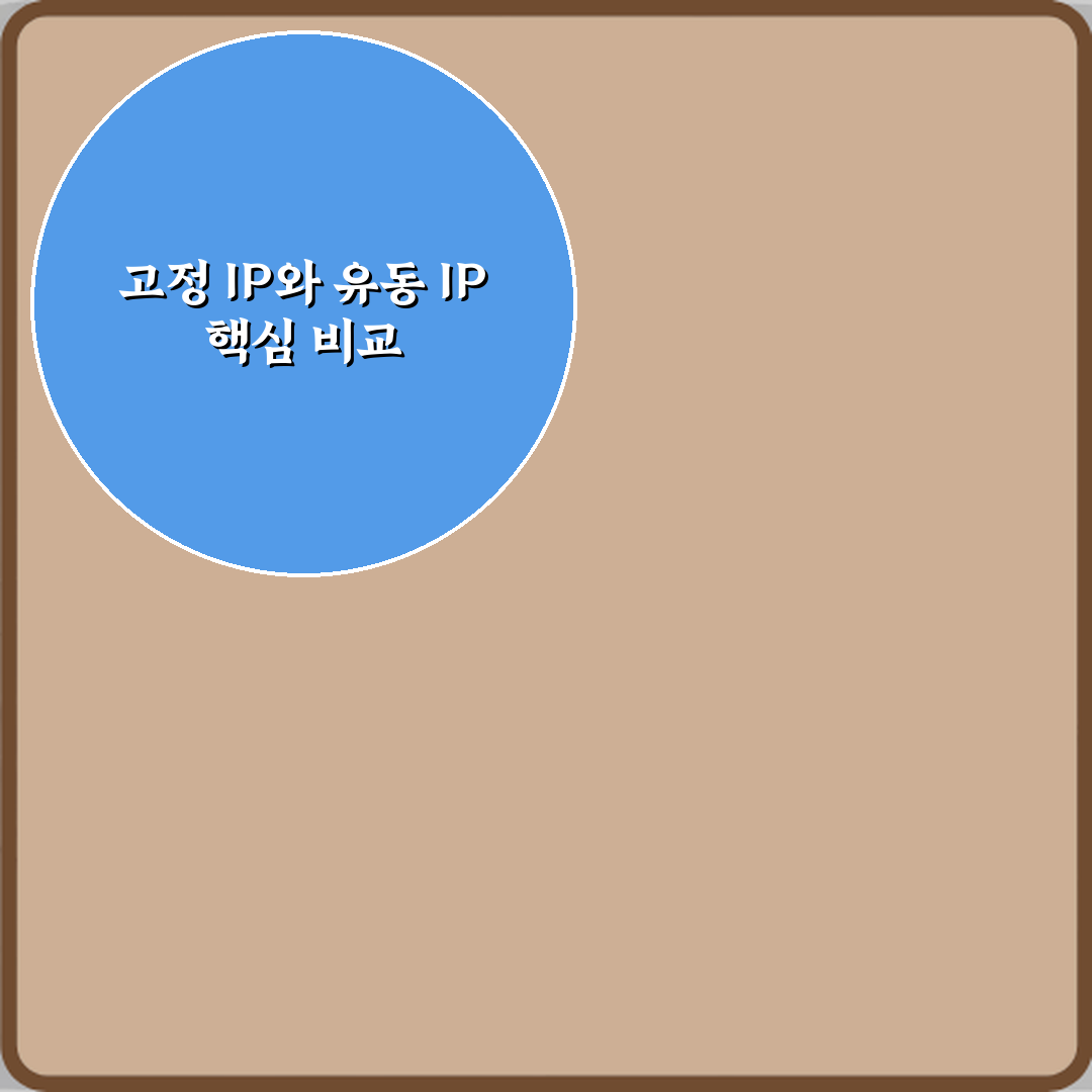 고정 IP와 유동 IP 차이 사용 목적 심층분석 7가지 핵심포인트