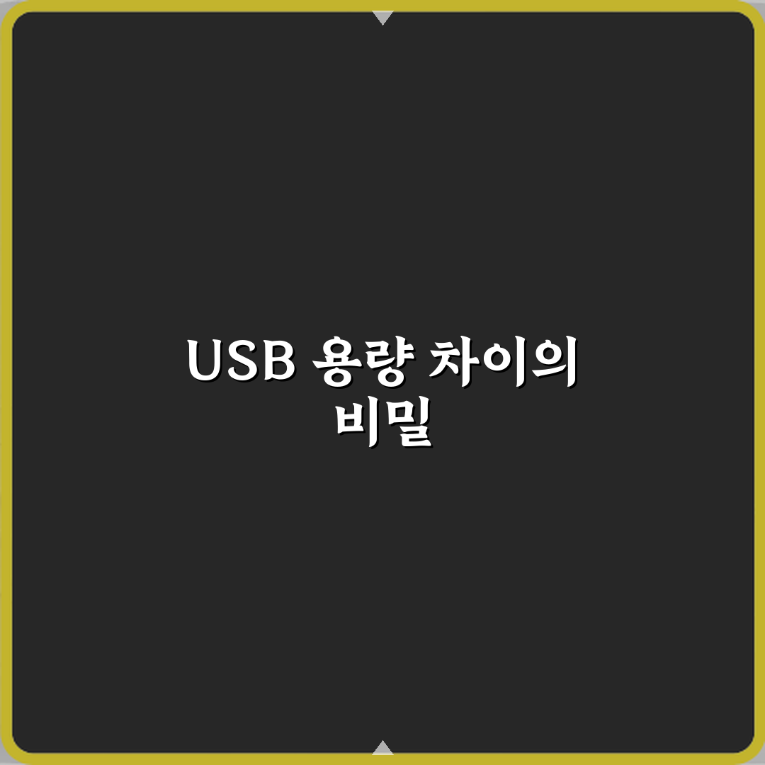 USB 메모리 용량이 표시보다 적은 이유 직접 해봤어요 리얼리뷰
